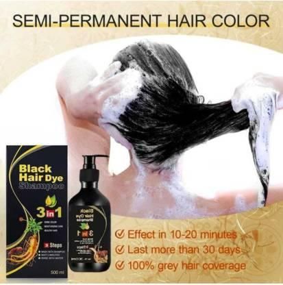 BLOSDREAM Black Hair Shampoo 3 in 1-100ml (Pack of 2)