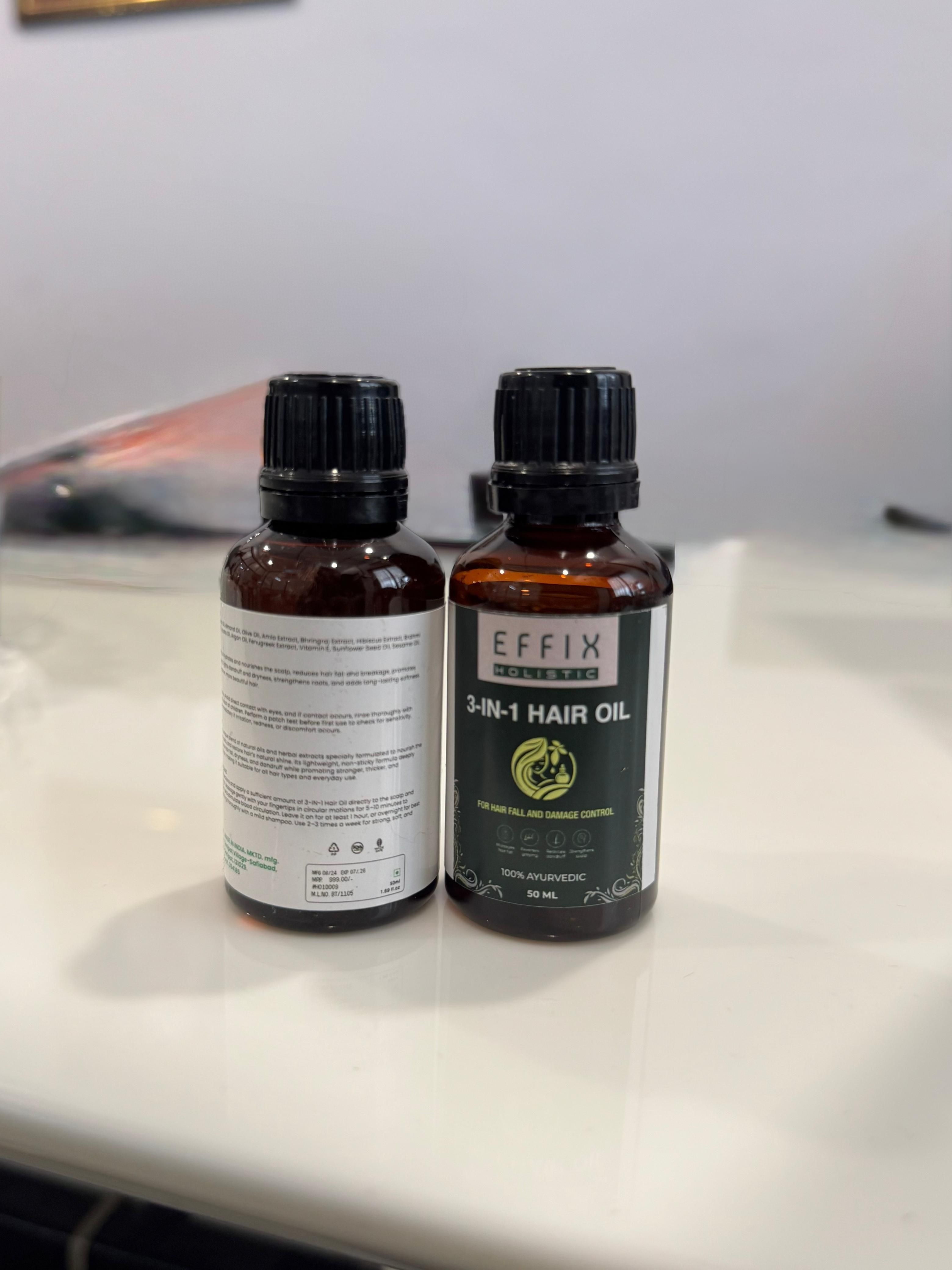 3 in 1 Hair Oil - 50ML (Pack of 2)