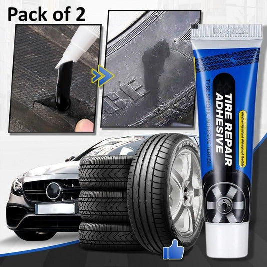 Waterproof Tire Repair Adhesive Pack of 2
