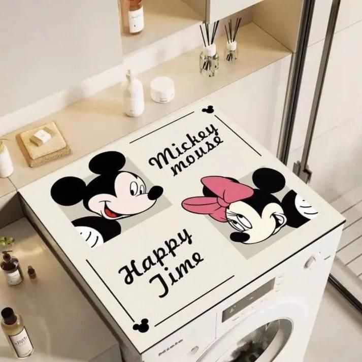 Cute Mickey & Minnie Washing Machine Top Cover
