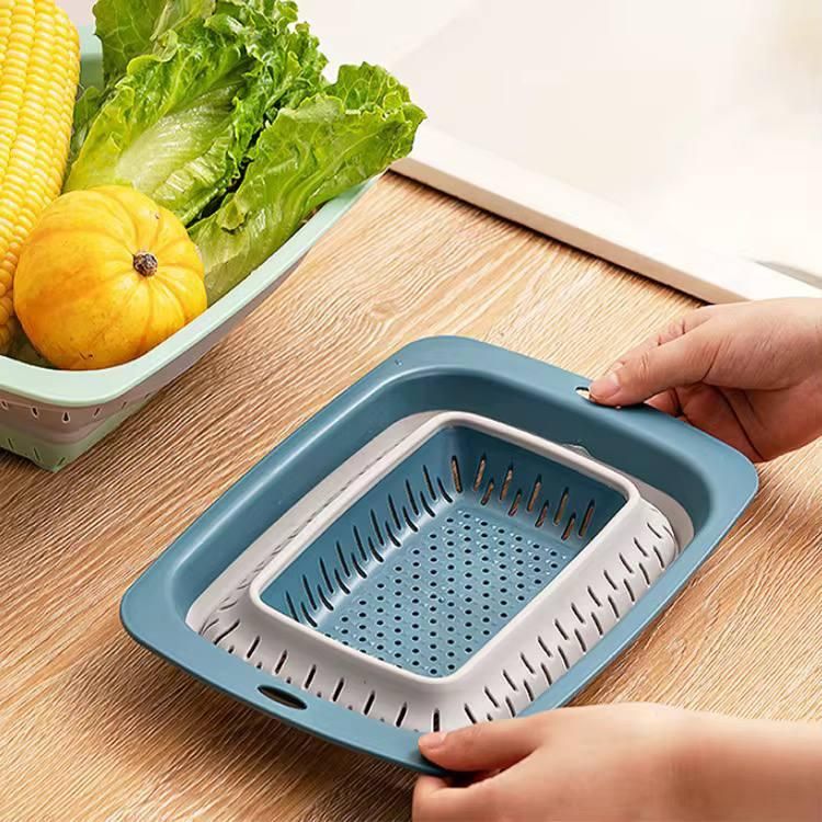 2-in-one Silicone Basket for Washing